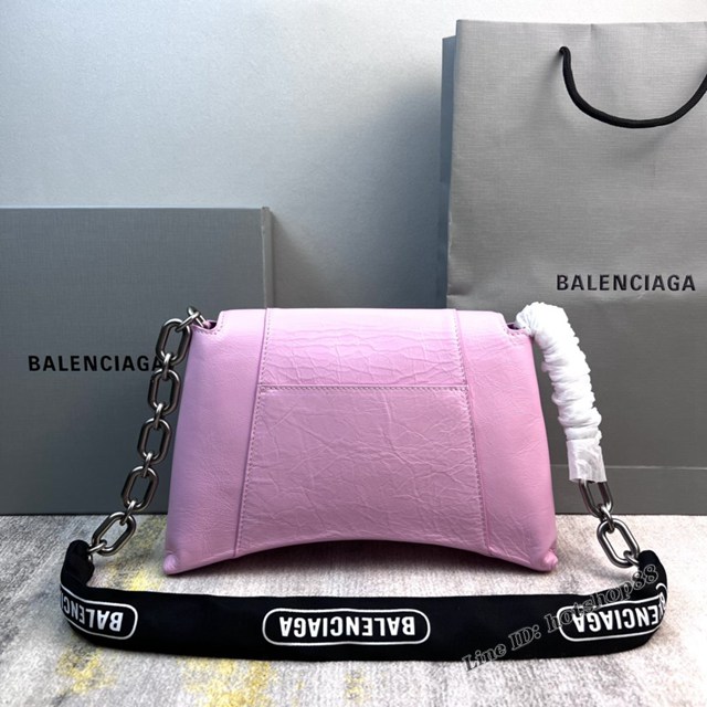 Balenciaga專櫃爆款鱷魚紋女士皮包 巴黎世家2022鏈條包Downtown S號單肩包 款號:8509 fyj1254